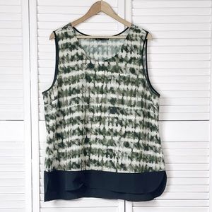 Noir tie dye print tank top